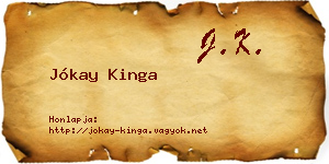 Jókay Kinga névjegykártya
